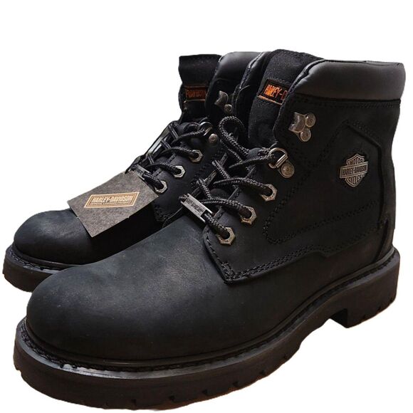 Harley-Davidson Badlands Black Boots – Men’s 8.5 | Motorcycle Style - Picture 1 of 10